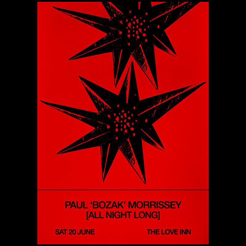 Paul 'Bozak' Morrissey at The Love Inn