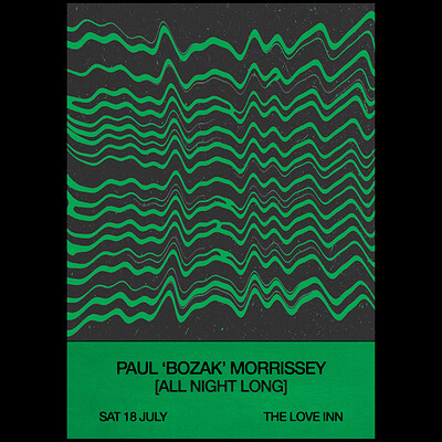 Paul 'Bozak' Morrissey at The Love Inn