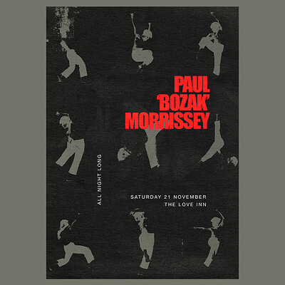 Paul 'Bozak' Morrissey at The Love Inn