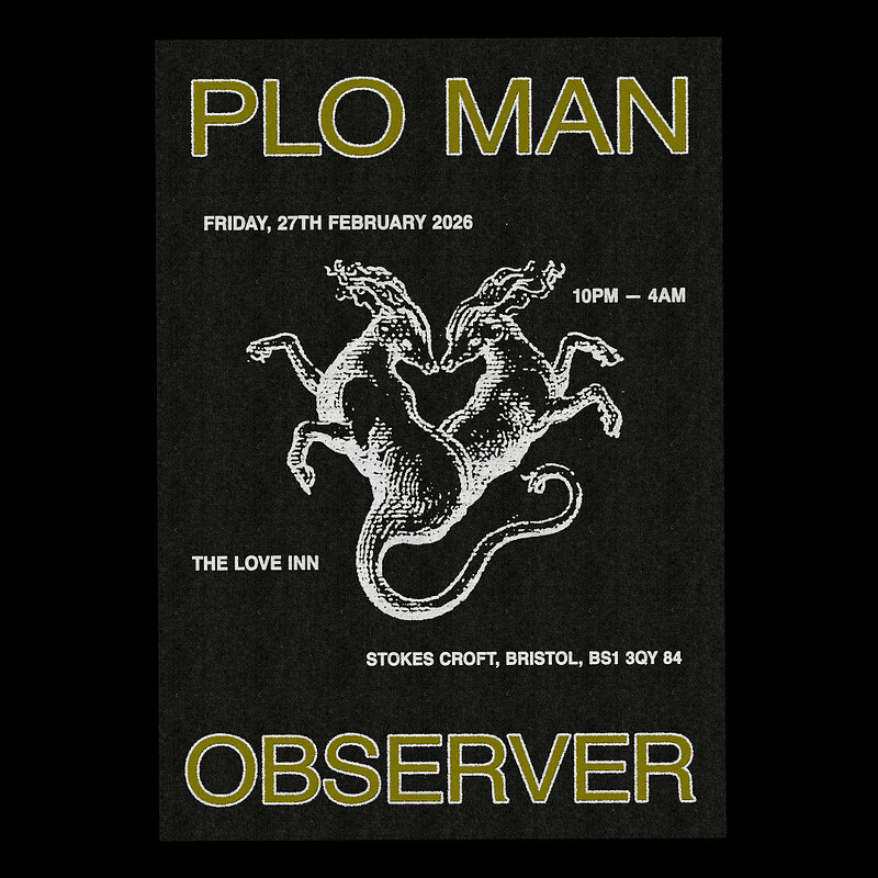 SHFTD w/ PLO Man + Observer at The Love Inn