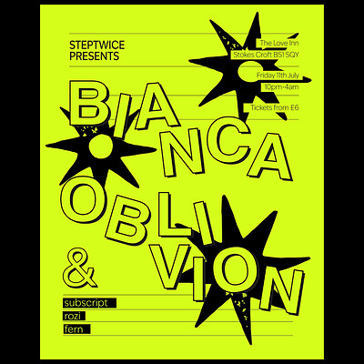 StepTwice w/ Bianca Oblivion, Rozi, Subscript + FERN at The Love Inn