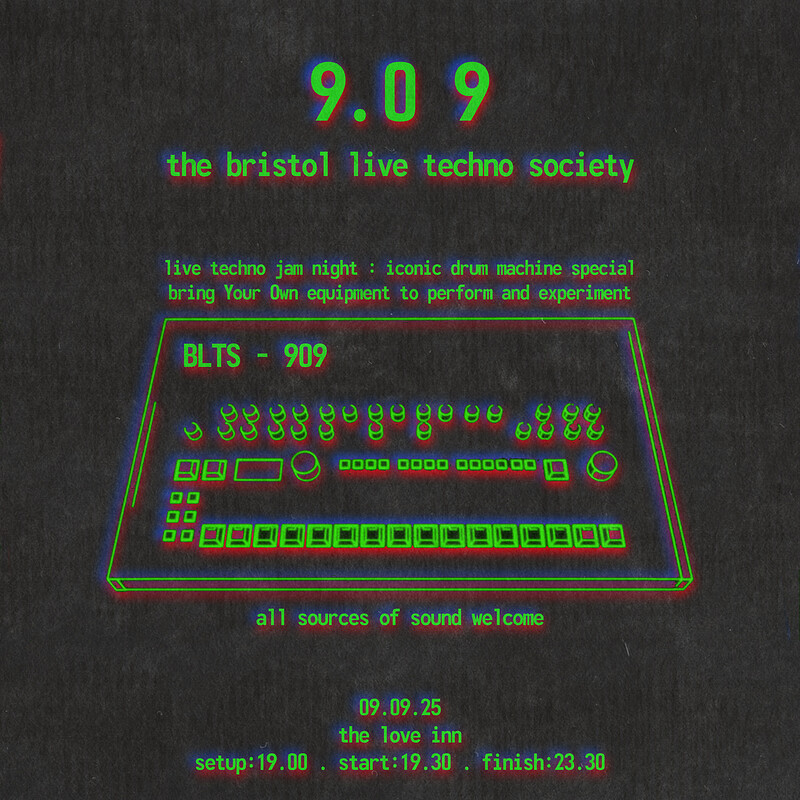 The Bristol Techno Society 909 Day Special at The Love Inn