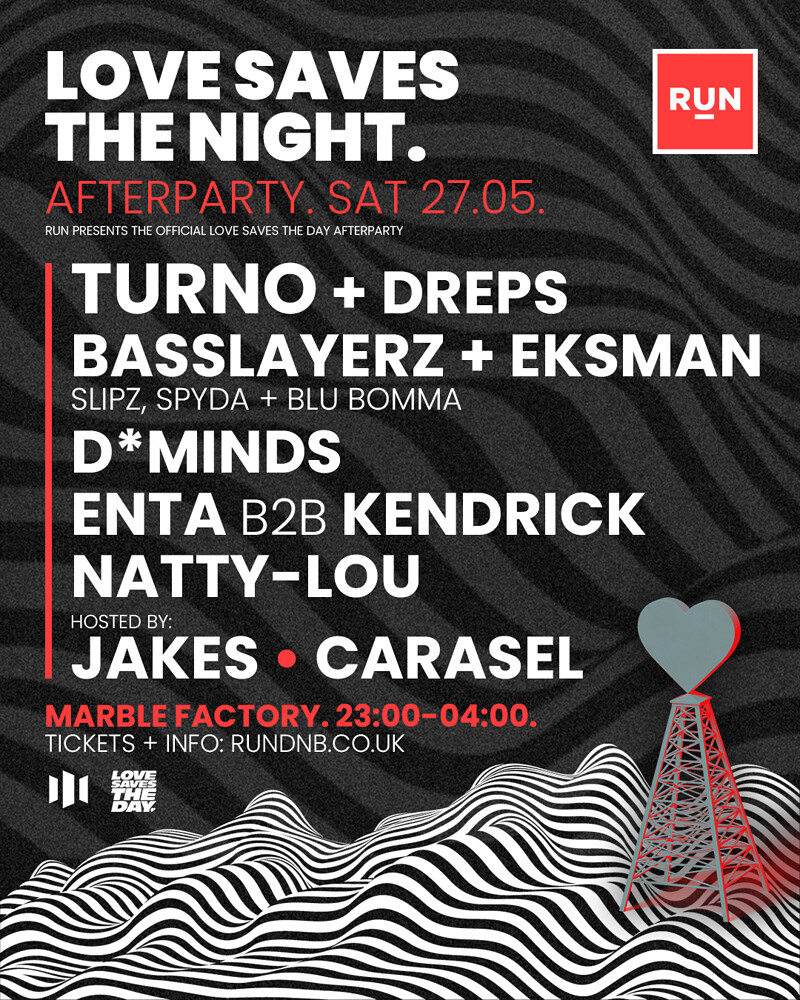 Love Saves The Night x RUN | Official After Party at The Marble Factory