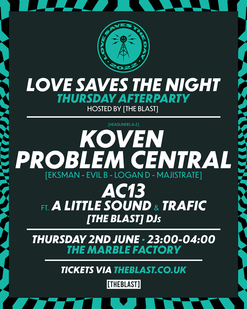 Love Saves The Night x  // Thursday at The Marble Factory