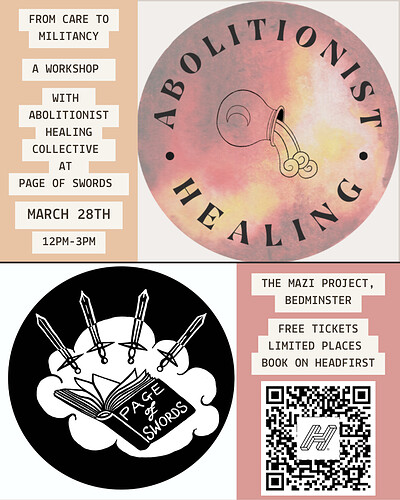 Abolitionist Healing Workshop x Page of Swords at The Mazi Project