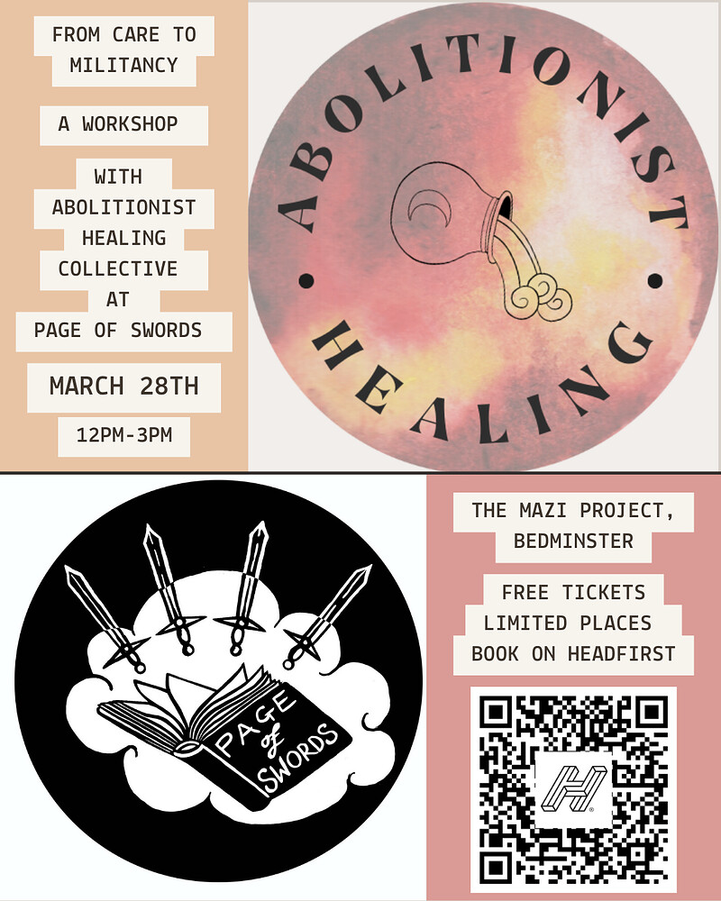 Abolitionist Healing Workshop x Page of Swords at The Mazi Project