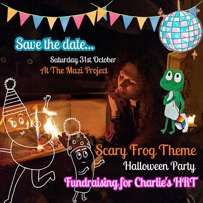 Scary frog theme: Halloween party at The Mazi Project