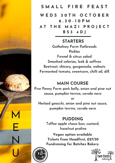 Small Fire Feast at The Mazi Project