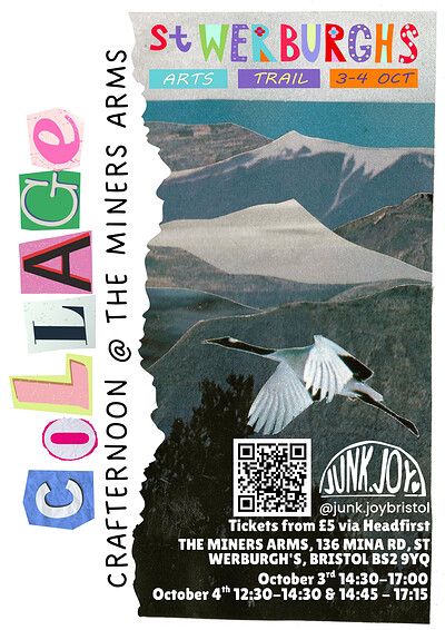 Collage Crafternoon - St Werburghs Arts Trail at The Miners Arms