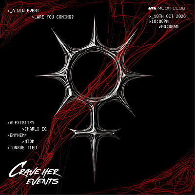 CRAVE HER: HEXED at The Moon Club