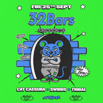 32Bars: Cat Caesura, Swibbs + Tribal at The Mothers Ruin