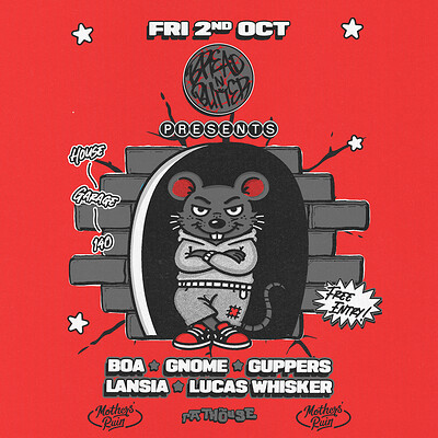 Bread N Butter: Boa, Gnome, Guppers, Lansia + Lucas Whisker at The Mothers Ruin