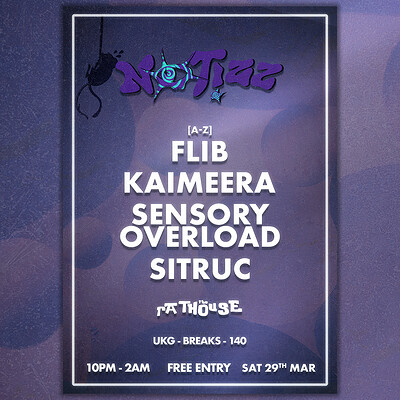 Notizz: Flib, Kaimeera, Sensory Overload + Sitruc at The Mothers Ruin