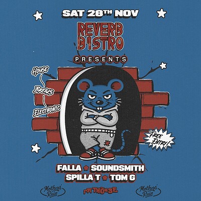 Reverb Bistro: Falla, Soundsmith, Spilla T + Tom G at The Mothers Ruin