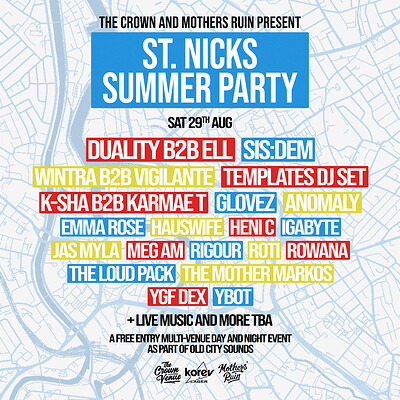St. Nicks Summer Party: Rave It Up, Burst Radio, Get Weird + more at The Mothers Ruin