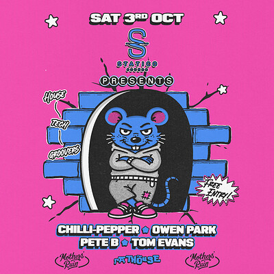 Statico Sounds: Chilli-Pepper, Owen Park, Pete B + Tom Evans at The Mothers Ruin