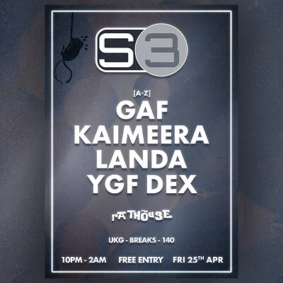 System Three: YGF Dex, Kaimeera, Landa + Gaf at The Mothers Ruin