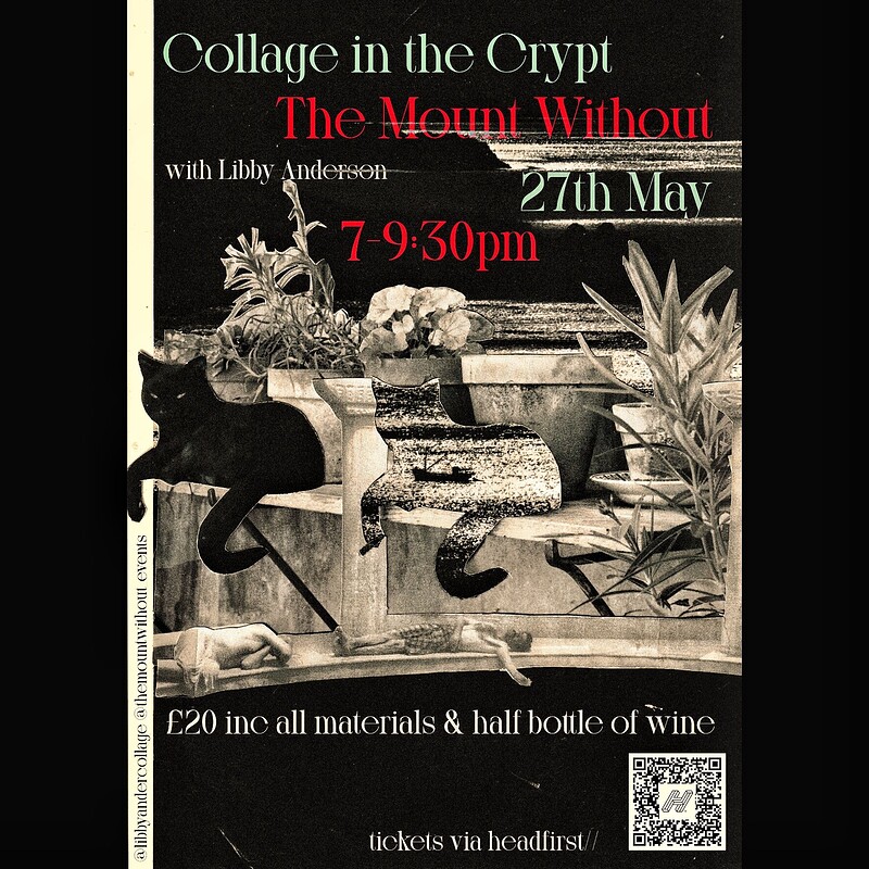 Collage in the Crypt at The Mount Without