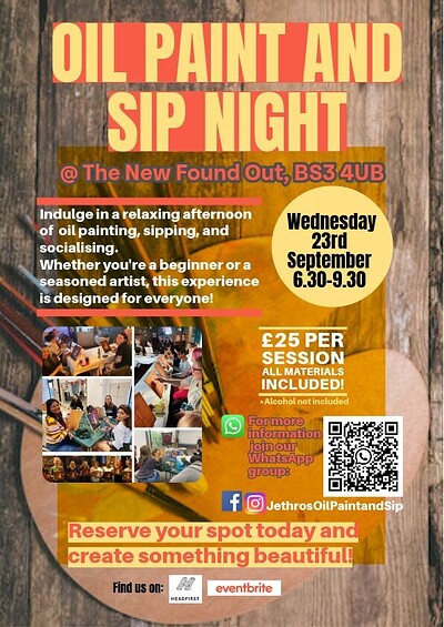 Jethro’s Oil Paint and Sip at The New Found Out