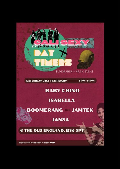 CALI SEXY X DAYTIMERS at The Old England Pub