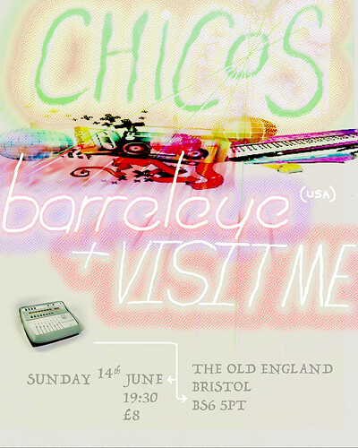 Chicos, Barreleye  and Visit Me at The Old England Pub