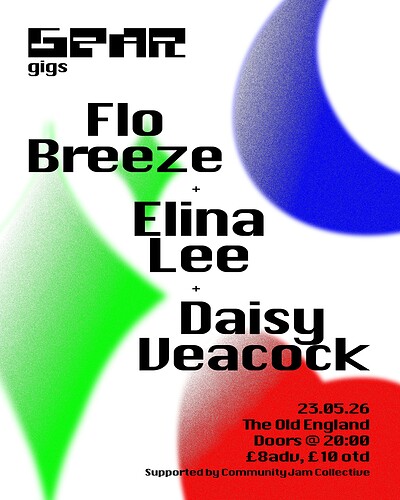 Flo Breeze, Elina Lee & Diasy Veacock at The Old England Pub