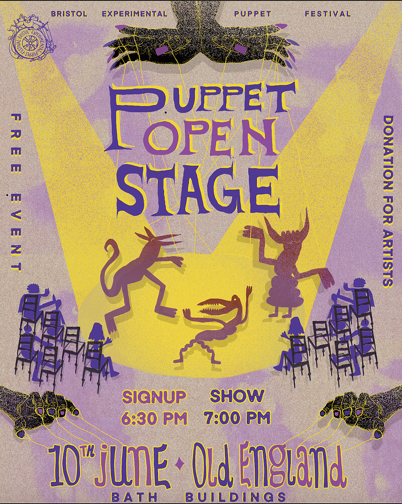 PUPPET OPEN STAGE at The Old England Pub