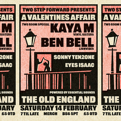 TWO STEP FORWARD: VALENTINES AFFAIR at The Old England Pub