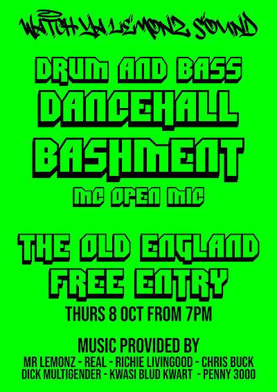 Watch Ya Lemonz Sound at The Old England Pub