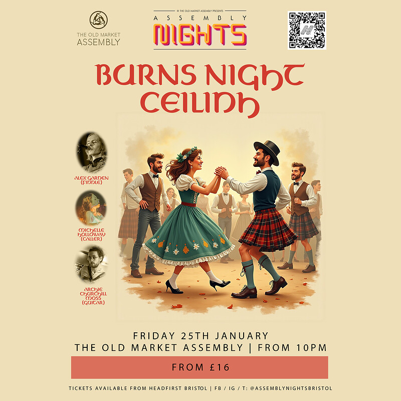 Burns Night Ceilidh + DJ Discobobulator at The Old Market Assembly