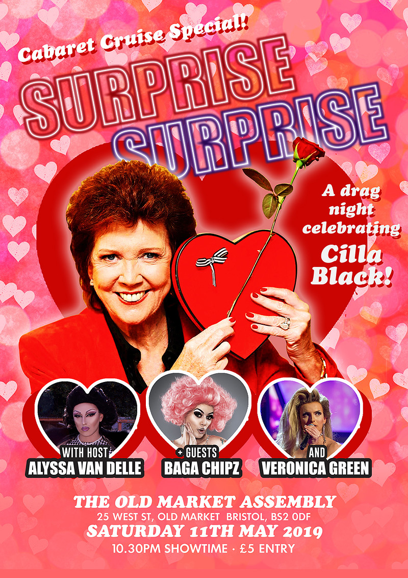 Cabaret cruise presents Surprise Suprise at The Old Market Assembly