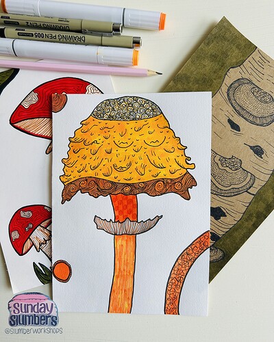 Funky Fungi Illustration Workshop at The Old Market Assembly
