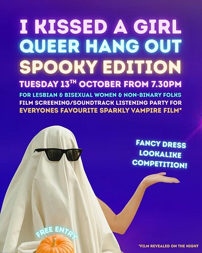 I Kissed A Girl: Queer Hang Out - October Edition at The Old Market Assembly