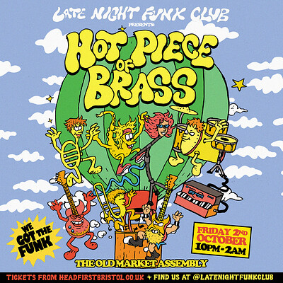 Late Night Funk Club: Hot Piece of Brass + Nick Bodywork at The Old Market Assembly