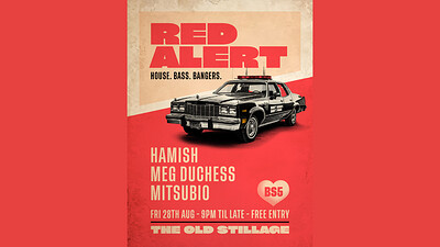 RED ALERT - House, Bass Bangers at The Old Stillage