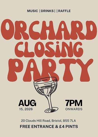 The Orchard Closing Party at The Orchard Coffee & Co