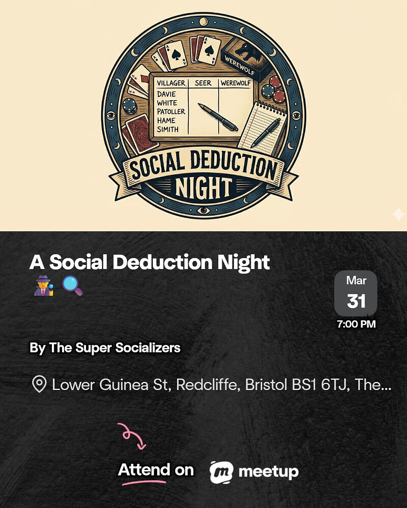A Social Deduction Night at The Ostrich