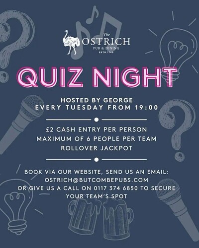 Pub Quiz at The Ostrich