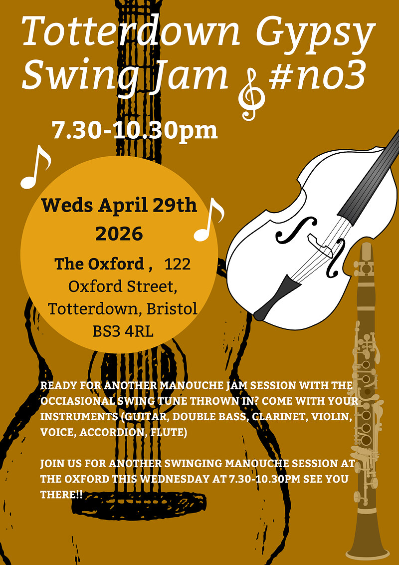 Totterdown Gypsy Swing Jam at The Oxford Totterdown
