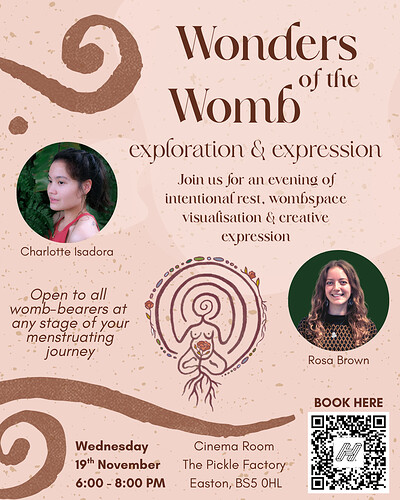 Wonders of the Womb workshop at The Pickle Factory