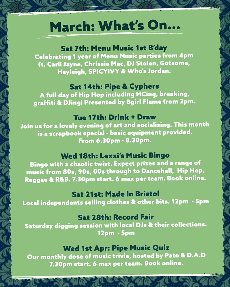 The Pipe Record Fair at The Pipe & Slippers