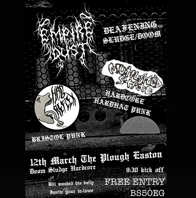 Mutilated State, Empire of Dust, Hag Reflex at The Plough Inn