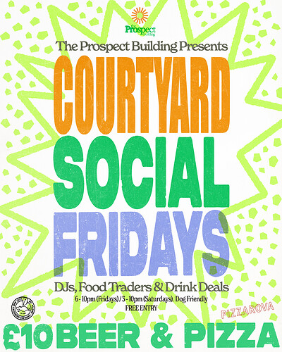 Courtyard Socials - Friday at The Prospect Building