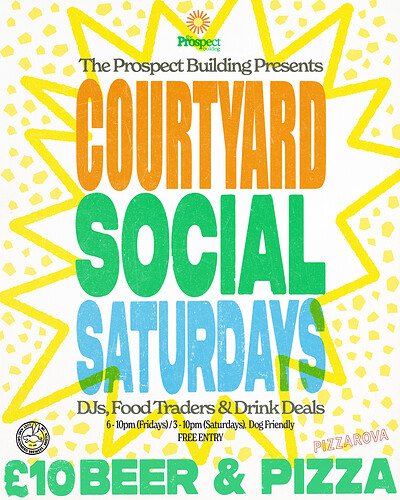 Courtyard Socials - Saturday at The Prospect Building