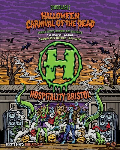 Hospitality x  Halloween Carnival of the Dead at The Prospect Building