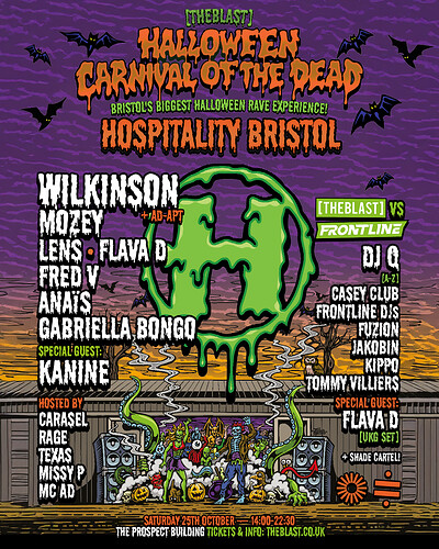Hospitality x  Halloween Carnival of the Dead at The Prospect Building