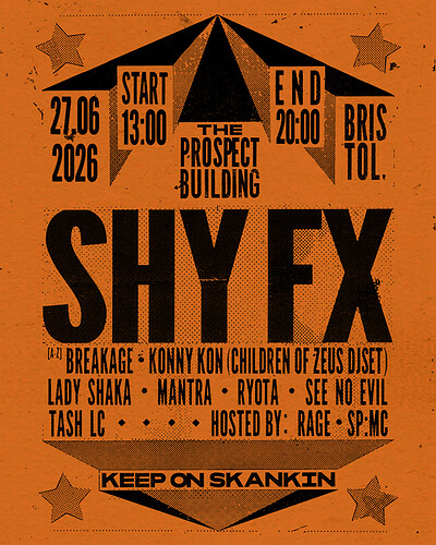 Shy FX Summer Day Party Bristol at The Prospect Building