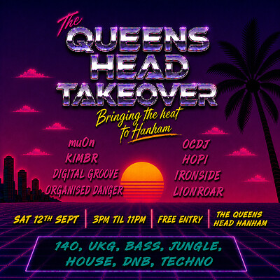 The Queens Head Takeover Day Party at The Queens Head Pub, Hanham, 29 Lower Hanham Rd, Hanham, Bristol BS15 8QP