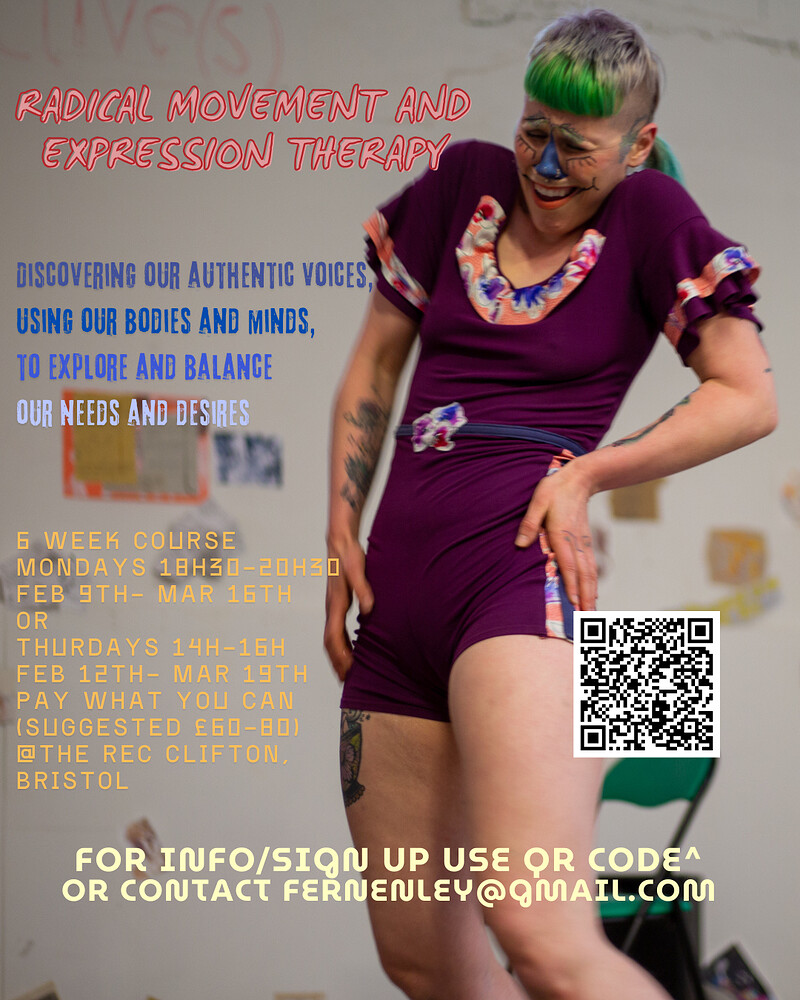 Radical movement and expression WEEK1: Weight and Stimulation at The Rec Clifton