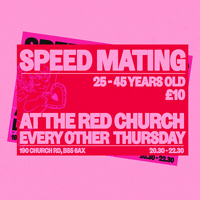 Speed mating Valentine’s Day party at The red church